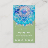 Carte De Fidélité Bohème Angel Mandala Soft Moss Green (Devant)