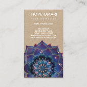 Carte De Fidélité Boho Nebula Mandala, Mystique (Dos)