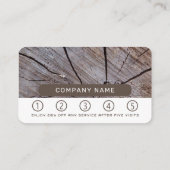 Carte De Fidélité Bois Brown fissuré (Dos)