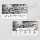 Carte De Fidélité Bois de bouleau blanc (Devant / Derrière)