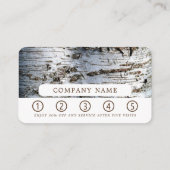 Carte De Fidélité Bois de bouleau blanc (Dos)