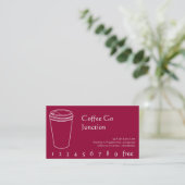 Carte de Fidélité Boisson Tasse à Café (Debout devant)