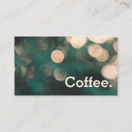 Carte De Fidélité Bokeh Scene Simple Loyalty Coffee Punch Card