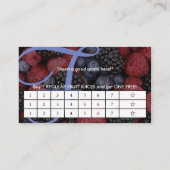 Carte De Fidélité bon initial aérien de SUPPORT de FRUIT (Dos)
