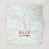 Carte De Fidélité Bonjour Sonshine, Sun Rays, Vues d'été (Extérieur déplié)