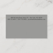 Carte De Fidélité Bordure simple gris rouge 10 pointes (Dos)