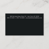 Carte De Fidélité Bordure simple noire blanche 6 pointes (Dos)