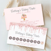 Carte De Fidélité Boulangerie Blush Rose Parties scintillant Drivers
