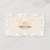 Carte De Fidélité Boulangerie Café Beige et Brown (Devant)