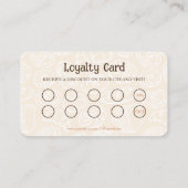 Carte De Fidélité Boulangerie Café Beige et Brown (Dos)