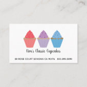 Carte De Fidélité Boulangerie de fabrication de cupcake Whimsical (Dos)