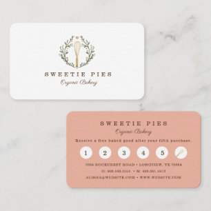 Carte De Fidélité Boulangerie de style simple, propre et minimaliste