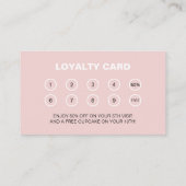 Carte De Fidélité Boulangerie Monogramme Logo Récompense d'affaires (Dos)