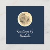 Carte De Fidélité Boule de cristal de lune moderne Lecteur de tarot (Devant)