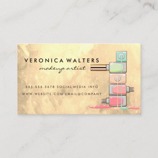 Carte De Fidélité Bouteilles polonaises à ongles empilées (Devant)