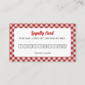 Carte De Fidélité Boutique à secteurs (Dos)