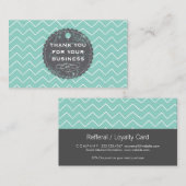 Carte De Fidélité Boutique Cutesy Grunge Badge Merci (Devant / Derrière)