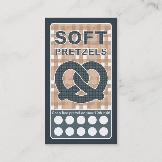 Carte De Fidélité bretzel de plaid (Devant)