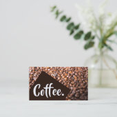 Carte De Fidélité Bright Coffee Beans Block Simple Double Punch (Debout devant)