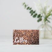 Carte De Fidélité Bright Coffee Beans Simple Double Punch (Debout devant)