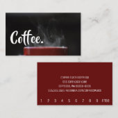 Carte De Fidélité Bright Coffee Steam Simple Mountain Punch Card (Devant / Derrière)
