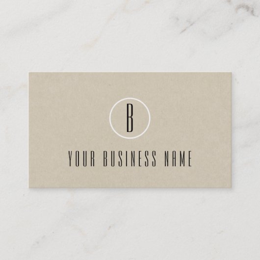 Carte de fidélité Brown Rustique Kraft (Devant)