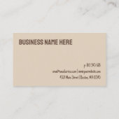 Carte de Fidélité Brun Moderne Dix Visites (Dos)