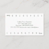 Carte De Fidélité Buffalo Check Simple Coffee Punchcard (Dos)