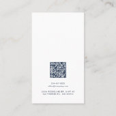 Carte De Fidélité Business Logo and QR Code Earrings Display Card (Dos)