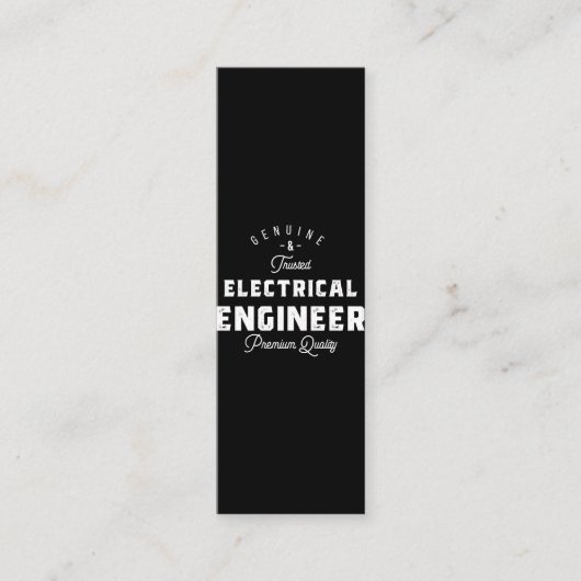 Carte De Fidélité Cadeau pour ingénieur électrique (Devant)