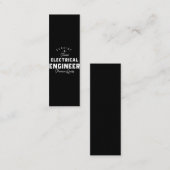 Carte De Fidélité Cadeau pour ingénieur électrique (Devant / Derrière)