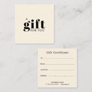 Carte De Fidélité Cadeau promotionnel pour salon d'affaires