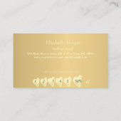 Carte De Fidélité Cadre Holographique Professionnel Moderne, Coeur O (Dos)