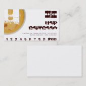 Carte de Fidélité Café avec Initiale Personnalisée (Devant / Derrière)