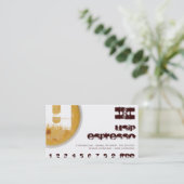 Carte de Fidélité Café avec Initiale Personnalisée (Debout devant)