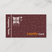 Carte de Fidélité Café avec Tampon Récompense (Devant)