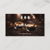 Carte de Fidélité Café Brun Beige (Dos)