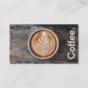 Carte De Fidélité Café de conception sur la boisson simple de