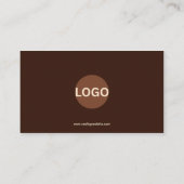 Carte de Fidélité Café Design Minimal Brun (Dos)