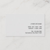 Carte De Fidélité Café Elégant Blush Pink Loyalty (Dos)