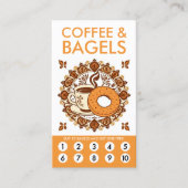 Carte de fidélité Café et Bagels (Devant)