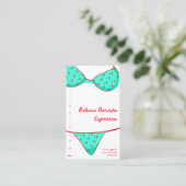 Carte De Fidélité Café express de barman de bikini Commande-À (Debout devant)