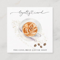 *~* Café Floral Bean Espresso QR Rewards Café