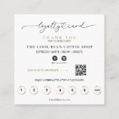 Carte De Fidélité *~* Café Floral Café Espresso QR Rewards (Devant)
