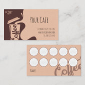 Carte De Fidélité Café Loyalty Card Café Shop (Devant / Derrière)