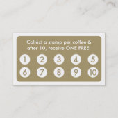 carte de fidélité café mod (Dos)