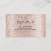 Carte De Fidélité Café moderne Blush Rose Gold Cups Café (Dos)