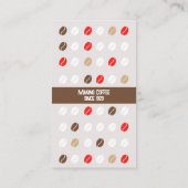 Carte De Fidélité Café moderne Loyauté Punch off Coupon Business (Dos)