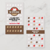 Carte De Fidélité Café moderne Loyauté Punch off Coupon Business (Devant / Derrière)