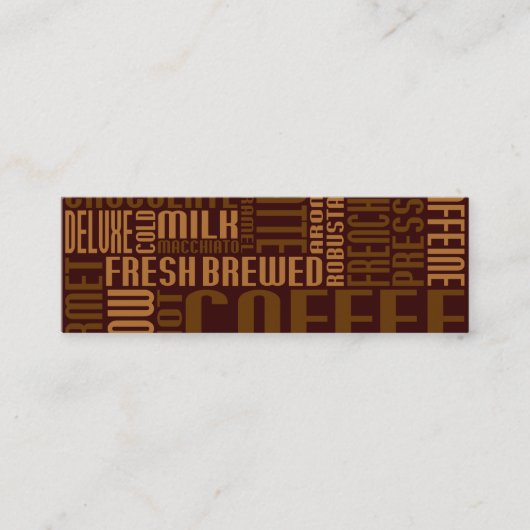 Carte De Fidélité café (petit conversation) (Devant)